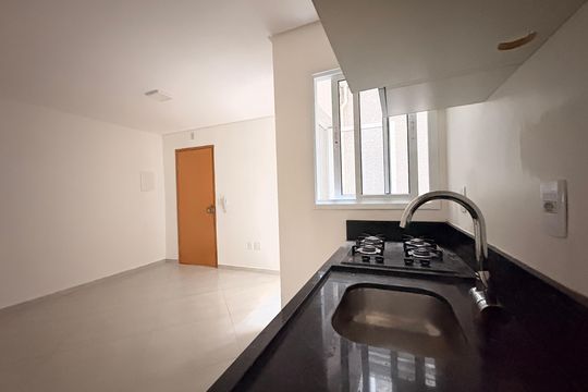 Cozinha de apartamento para alugar com 2 quartos, 49m² em Jardim Bela Vista, Santo André