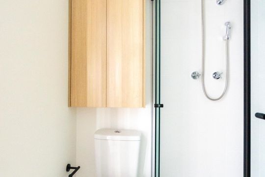 Banheiro  de kitnet/studio para alugar com 1 quarto, 25m² em Vila Zilda, São Paulo