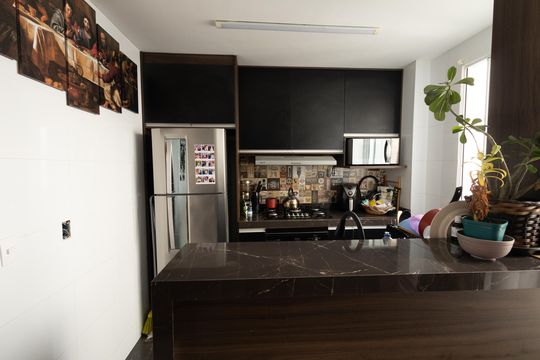 Cozinha de apartamento para alugar com 2 quartos, 45m² em Jardim Santa Ines Iii, São José dos Campos