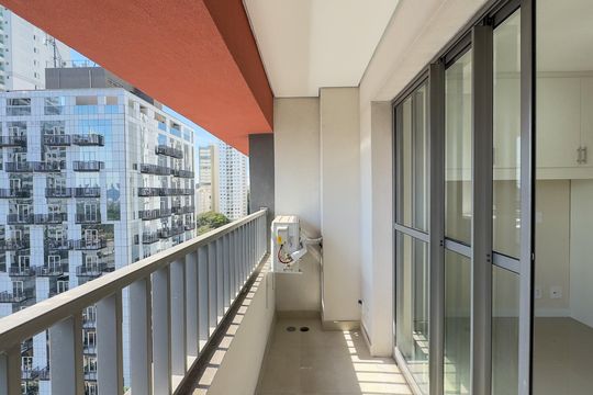Sacada de kitnet/studio para alugar com 1 quarto, 30m² em Santo Amaro, São Paulo
