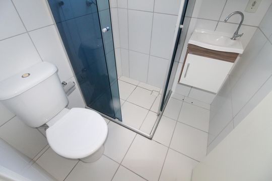 Banheiro da Suíte de apartamento para alugar com 2 quartos, 51m² em Palmeiras de São José, São José dos Campos