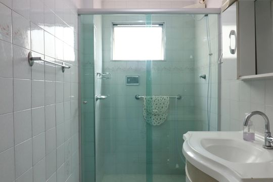 Banheiro Social de apartamento para alugar com 2 quartos, 57m² em Vila Helena, São Bernardo do Campo