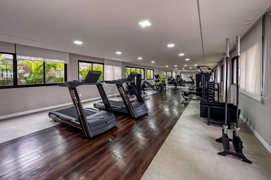Área comum - Academia de apartamento para alugar com 3 quartos, 125m² em Vila Santa Teresa, Santo André