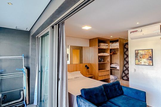 Varanda de kitnet/studio para alugar com 1 quarto, 36m² em Cidade Mãe do Céu, São Paulo