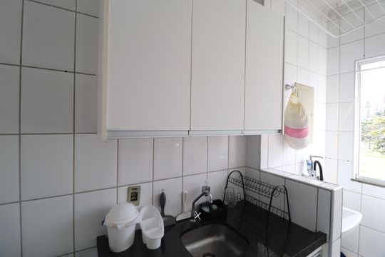 Cozinha de apartamento para alugar com 3 quartos, 63m² em Tabajaras, Uberlândia