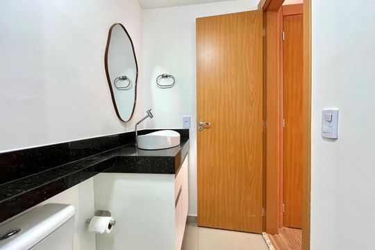 Banheiro da Suíte de apartamento para alugar com 1 quarto, 25m² em Jabaquara, São Paulo