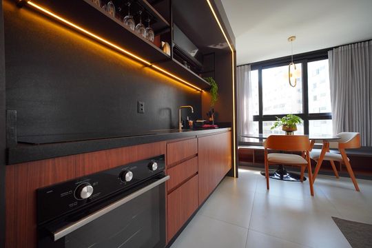 Sala/Quarto de apartamento para alugar com 1 quarto, 45m² em Centro, Florianópolis