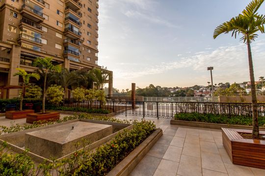 Área comum de apartamento para alugar com 1 quarto, 50m² em Alphaville Conde Ii, Barueri