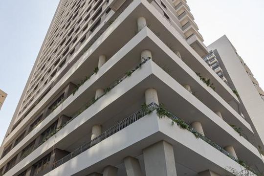 Fachada do Prédio de kitnet/studio para alugar com 1 quarto, 25m² em Vila Nova Conceição, São Paulo