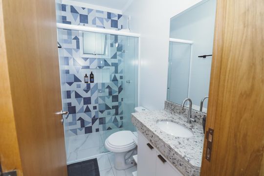 Banheiro de apartamento à venda com 1 quarto, 30m² em Carandiru, São Paulo