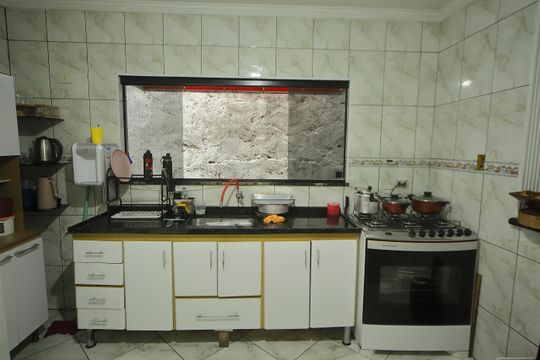 Cozinha  de casa à venda com 3 quartos, 125m² em Batistini, São Bernardo do Campo