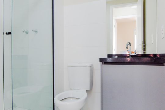 Banheiro de apartamento para alugar com 2 quartos, 44m² em Picanço, Guarulhos
