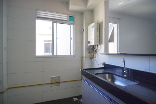 Cozinha de apartamento para alugar com 2 quartos, 50m² em Santo Andre, São Leopoldo