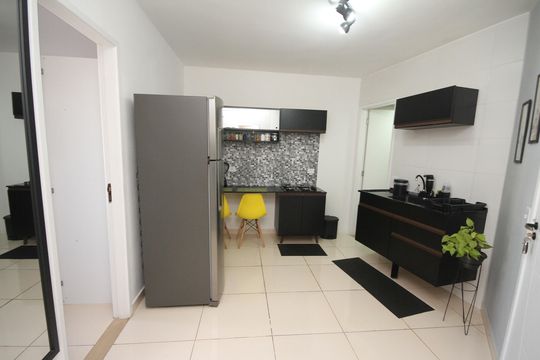 Cozinha de apartamento para alugar com 1 quarto, 36m² em Vila Bela, São Paulo