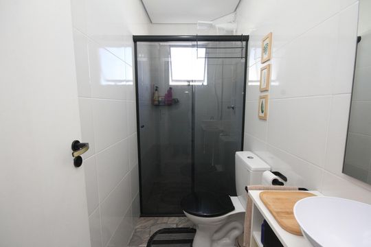 Banheiro de apartamento para alugar com 1 quarto, 36m² em Vila Bela, São Paulo