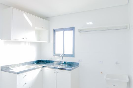 Cozinha  de apartamento para alugar com 1 quarto, 26m² em Jardim Ottawa, Guarulhos