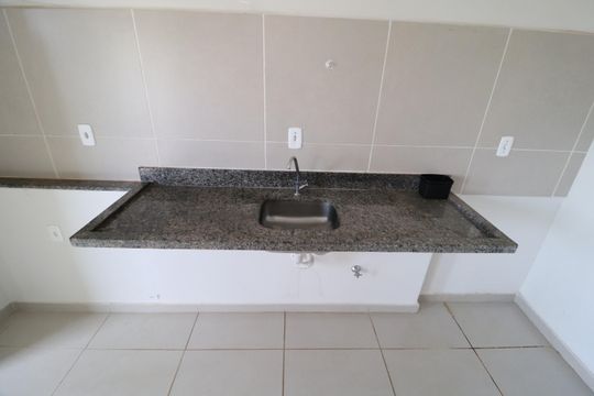 Cozinha de apartamento para alugar com 2 quartos, 60m² em Morumbi, Uberlândia
