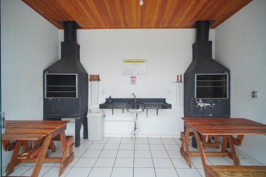 Área comum - Churrasqueira de apartamento para alugar com 2 quartos, 66m² em Roselândia, Novo Hamburgo