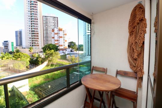 Varanda de apartamento para alugar com 2 quartos, 52m² em Brotas, Salvador