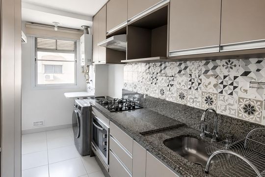 Cozinha de apartamento para alugar com 2 quartos, 63m² em Centro, Canoas