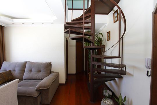 Sala de apartamento à venda com 3 quartos, 145m² em Monsenhor Messias, Belo Horizonte