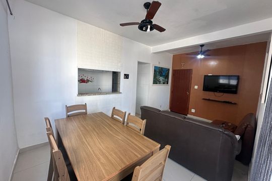 Sala de apartamento para alugar com 1 quarto, 51m² em Centro, São Vicente