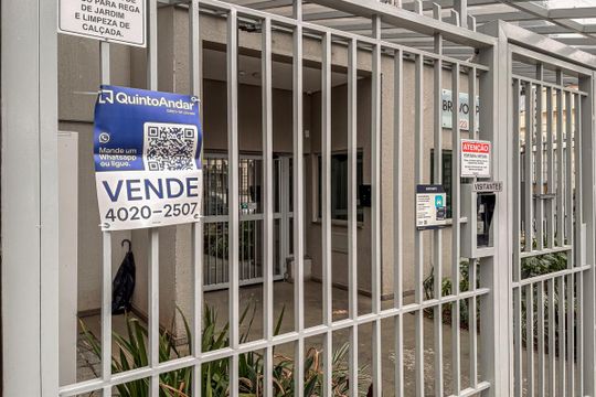 Fachada - Plaquinha de apartamento à venda com 2 quartos, 50m² em Campos Elíseos, São Paulo