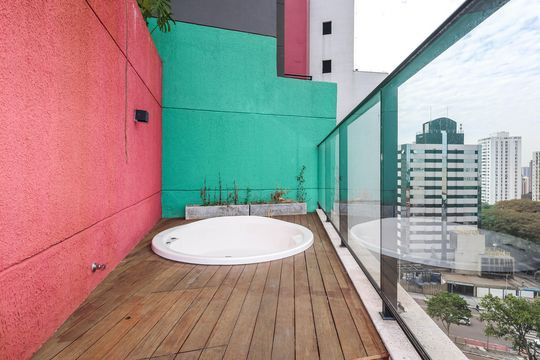 Hidromassagem de kitnet/studio para alugar com 1 quarto, 24m² em Vila Mariana, São Paulo
