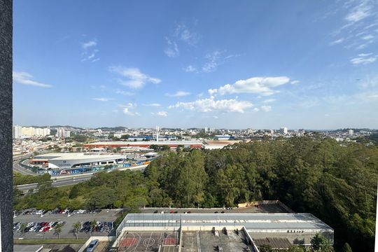 Vista - sala  de apartamento para alugar com 2 quartos, 58m² em Planalto, São Bernardo do Campo