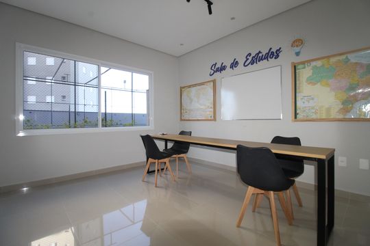 Área comum -  de apartamento para alugar com 2 quartos, 57m² em Parque Residencial Flamboyant, São José dos Campos