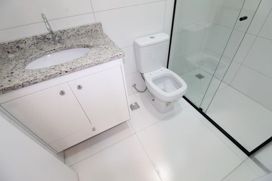 Banheiro de apartamento para alugar com 2 quartos, 57m² em Parque Residencial Flamboyant, São José dos Campos