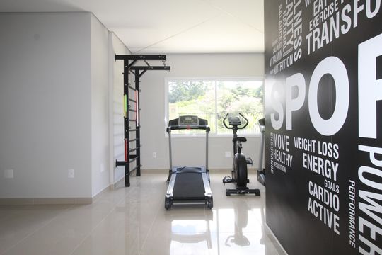 Área comum - Academia de apartamento para alugar com 2 quartos, 57m² em Parque Residencial Flamboyant, São José dos Campos