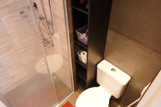Banheiro de kitnet/studio à venda com 1 quarto, 38m² em Tatuapé, São Paulo