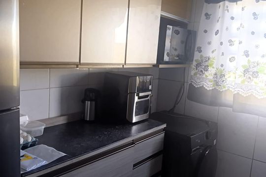 Cozinha de apartamento à venda com 2 quartos, 49m² em Conjunto City Jaragua, São Paulo