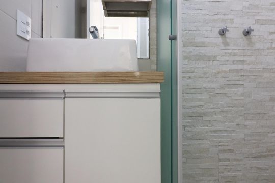 Banheiro Social de apartamento para alugar com 2 quartos, 48m² em Planalto, São Bernardo do Campo