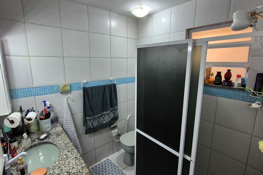 Banheiro Social  de apartamento para alugar com 2 quartos, 80m² em Jardim América, Rio de Janeiro