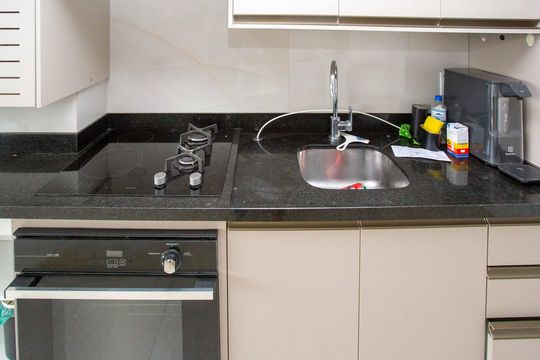 Sala/Cozinha/Area de Serviço de apartamento à venda com 2 quartos, 46m² em Centro, Diadema