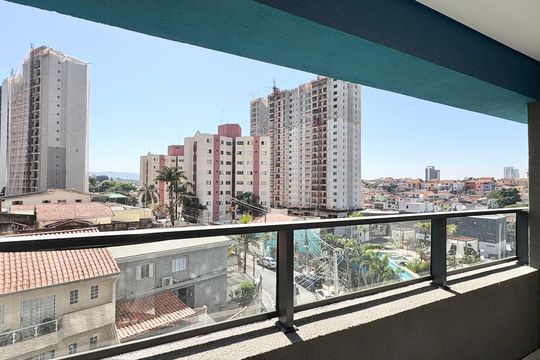 Varanda de kitnet/studio à venda com 1 quarto, 26m² em Vila Primavera, São Paulo