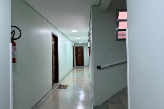 Área comum de apartamento para alugar com 3 quartos, 99m² em Ponta da Praia, Santos