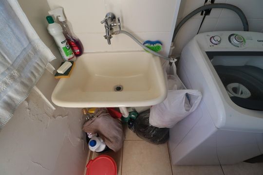 COZINHA de apartamento para alugar com 2 quartos, 43m² em Recanto das Palmeiras, Ribeirão Preto