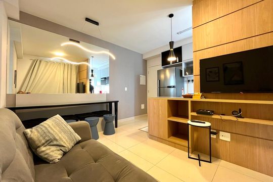 Sala de apartamento para alugar com 1 quarto, 75m² em Taquaral , Campinas