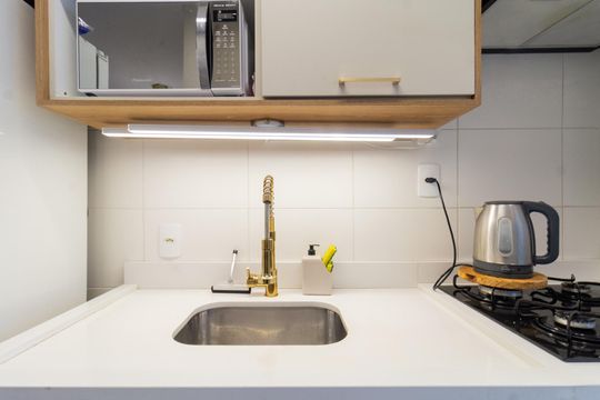 Cozinha de apartamento à venda com 2 quartos, 63m² em Residencial Parque da Lapa, São Paulo