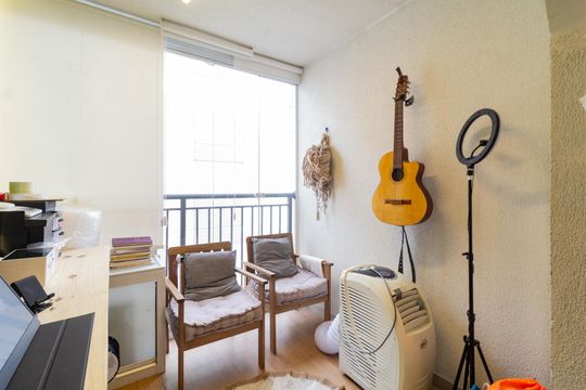 Varanda da Sala de apartamento à venda com 2 quartos, 63m² em Residencial Parque da Lapa, São Paulo