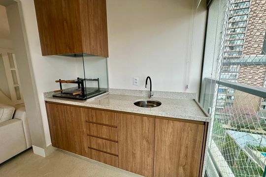 Varanda de apartamento à venda com 3 quartos, 100m² em Jardim das Acacias, São Paulo