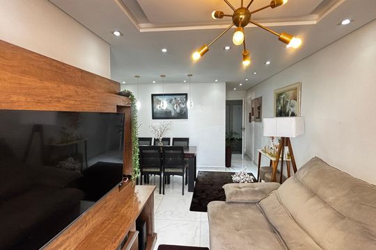Sala - Sala de Jantar de apartamento à venda com 3 quartos, 65m² em Utinga, Santo André
