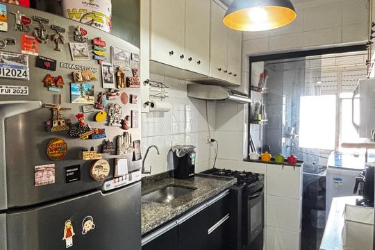 Cozinha de apartamento à venda com 3 quartos, 65m² em Utinga, Santo André