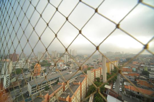 Varanda da Sala- Vista  de apartamento à venda com 2 quartos, 54m² em Jardim Olavo Bilac, São Bernardo do Campo