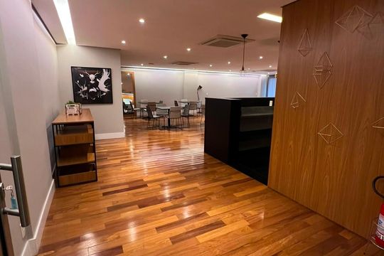 Área externa de kitnet/studio para alugar com 1 quarto, 45m² em Jardim Paulista, São Paulo