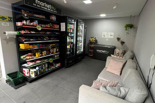Área externa de kitnet/studio para alugar com 1 quarto, 45m² em Jardim Paulista, São Paulo