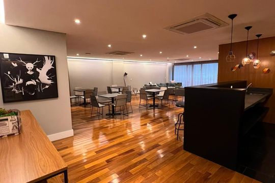 Área externa de kitnet/studio para alugar com 1 quarto, 45m² em Jardim Paulista, São Paulo